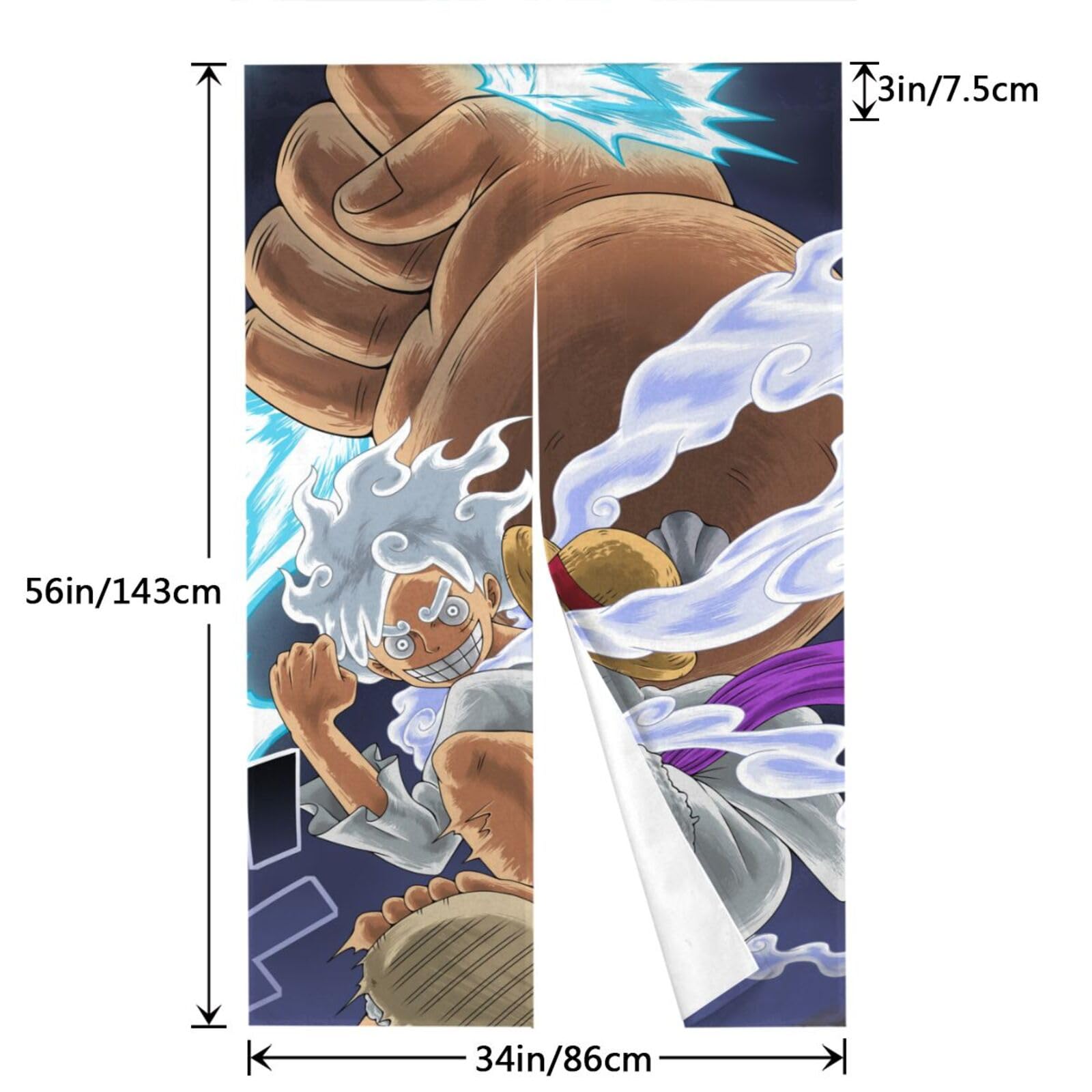 Amazon｜ワンピース ONE PIECE ルフィ ドアカーテン のれん カーテン